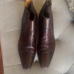 Gucci Men's Dark Brown Leather Chukka Boots